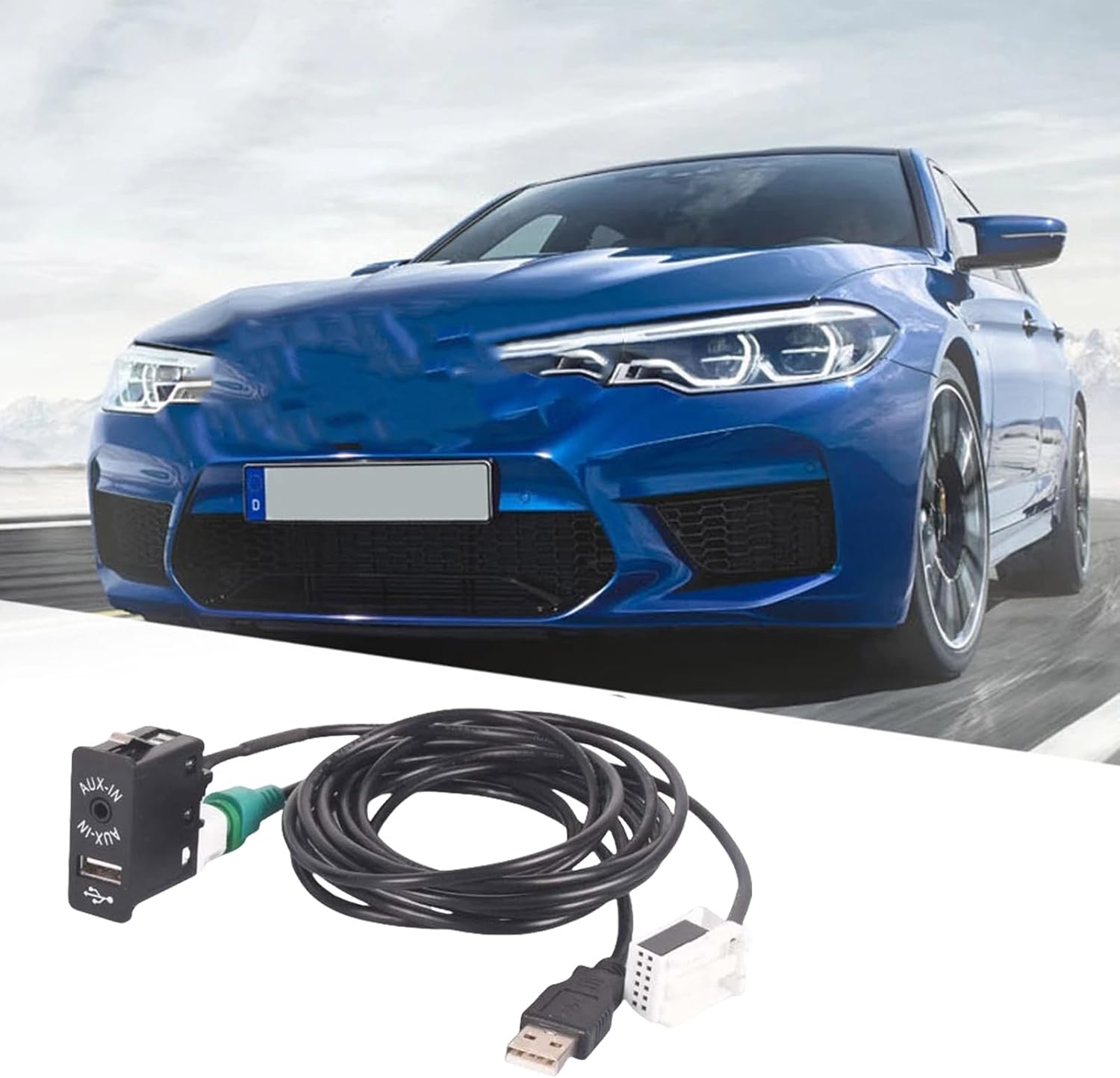 USBスイッチのE60 E60 E61 E63 E64 E87 E90 E70 F25 F01 F02 F03 USBワイヤとケーブ