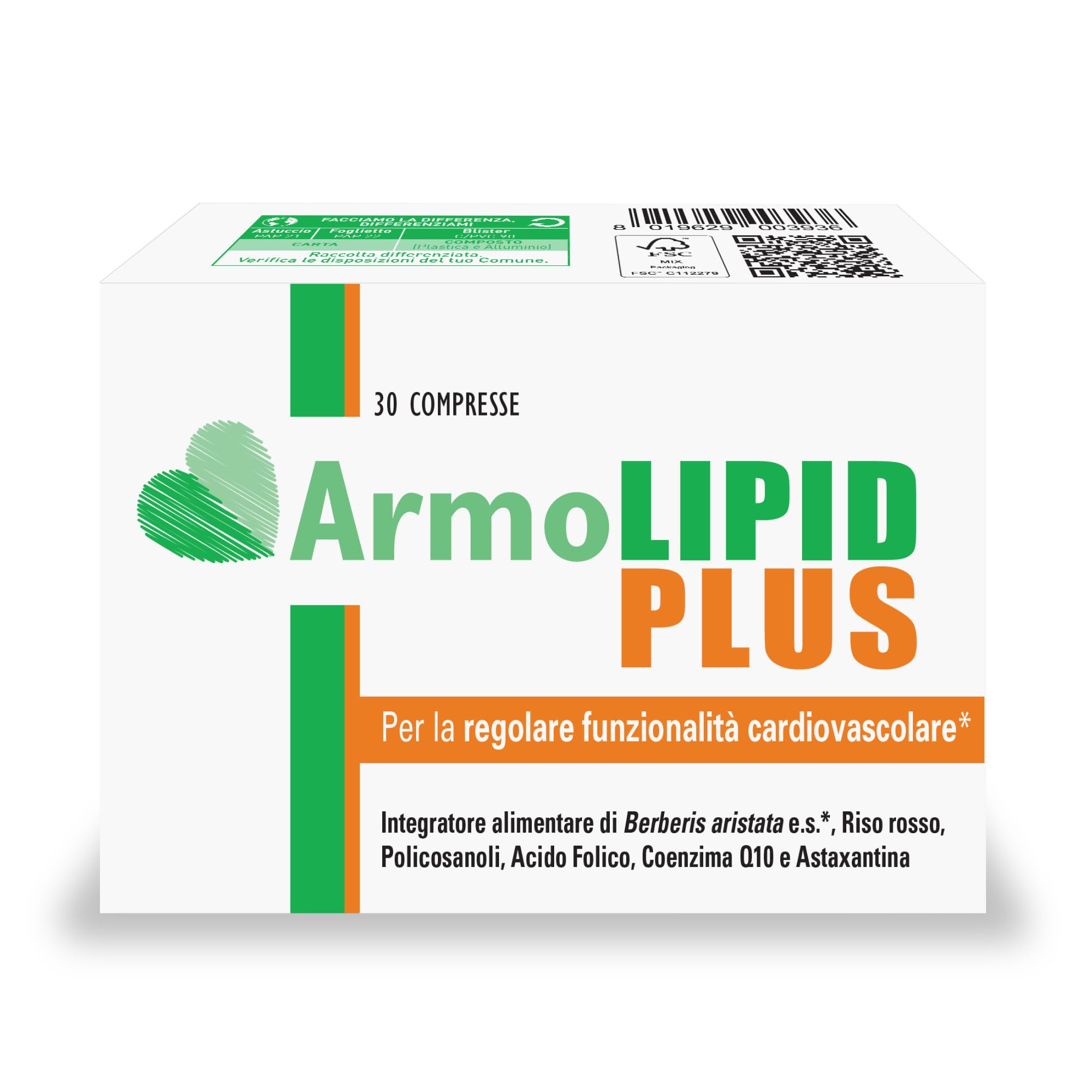 Meda Pharma Spa ArmoLipid Plus, 30 Compresse
