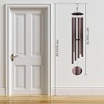 66" Large Wind Chimes for Outside Deep Tone, 6 Thickened ⌀ 1.2" Tubes Tuned Relaxing Melody Wind Chime, Windchimes Outdoors for Garden Patio Decor, Great Gift Idea for Your Loved One (Bronze, 66")