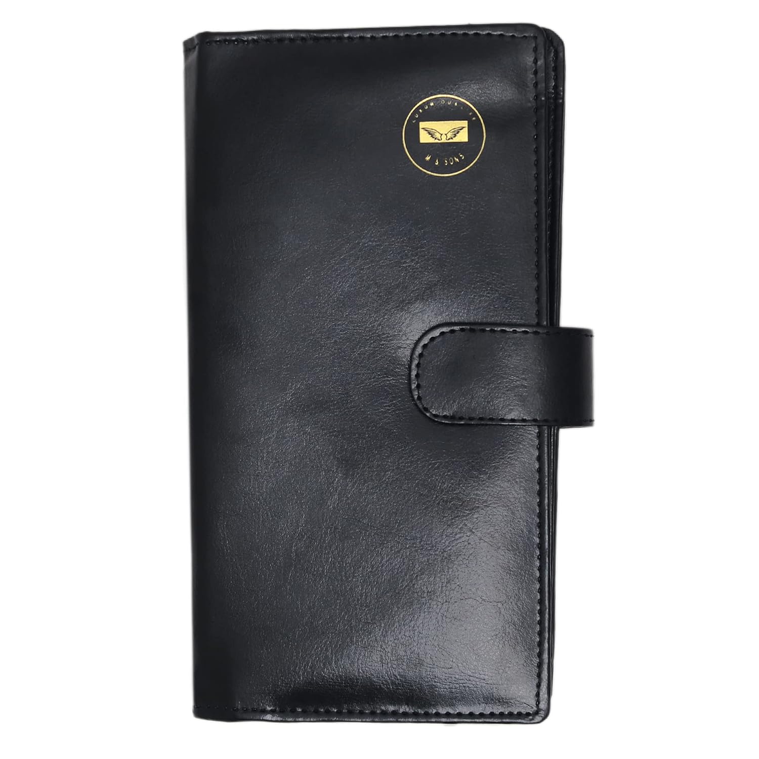M & SONS PU Leather Passport HolderCredit Card HolderPassport Wallet