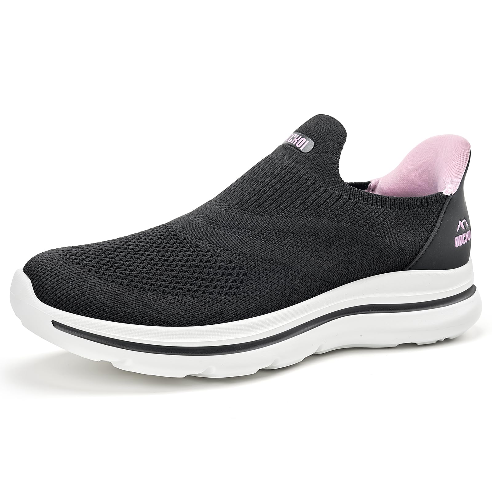ODCKOI Slip on damskie buty sportowe, wygodne, oddychające, do chodzenia, lekkie, do joggingu, fitnessu