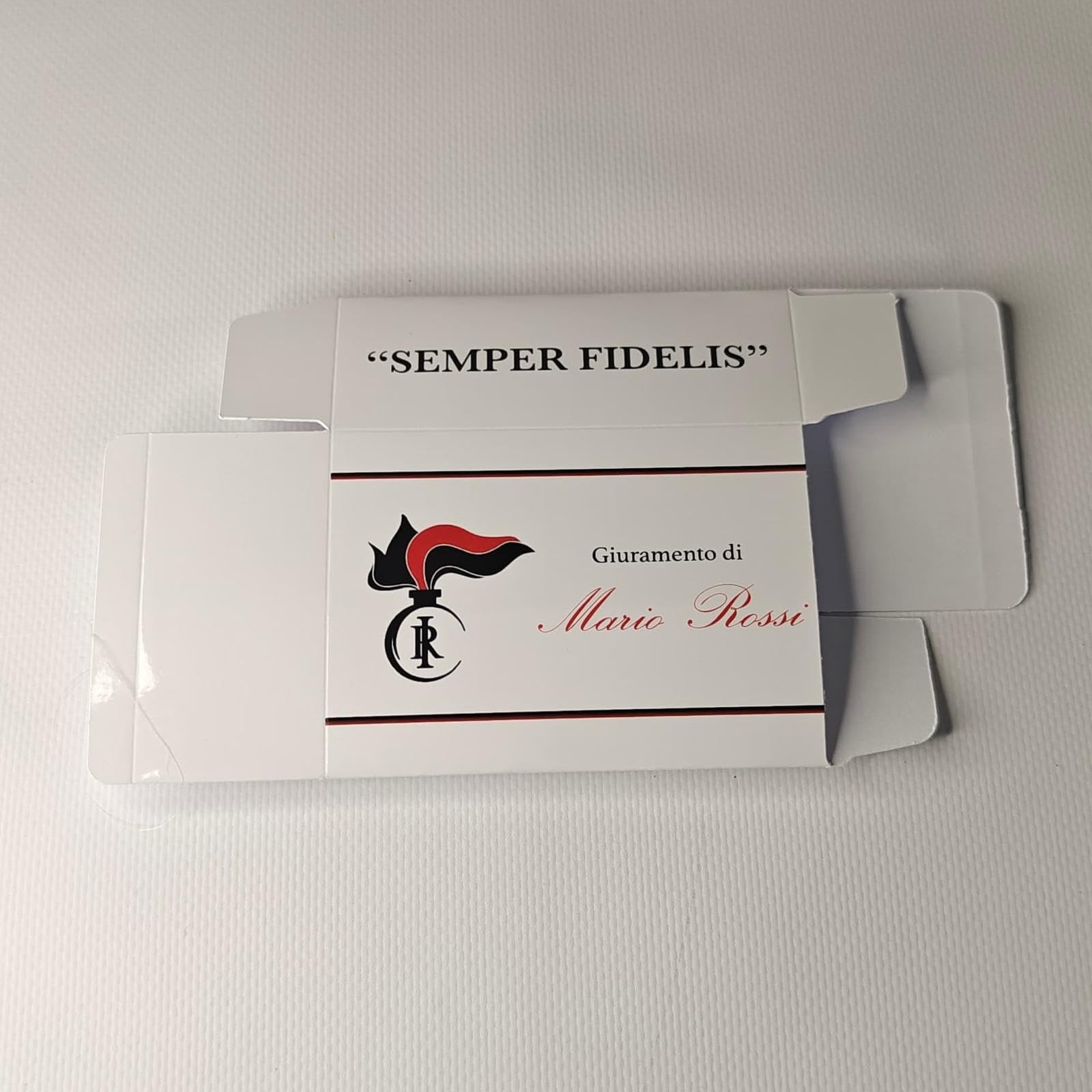 Scatole Porta confetti Personalizzate (nome, corso, data), Giuramento Forze Armate - Carabinieri - Made in Italy -10 pz - Bomboniera o segnaposto originale, ideale per cerimonie, feste e ricordo.