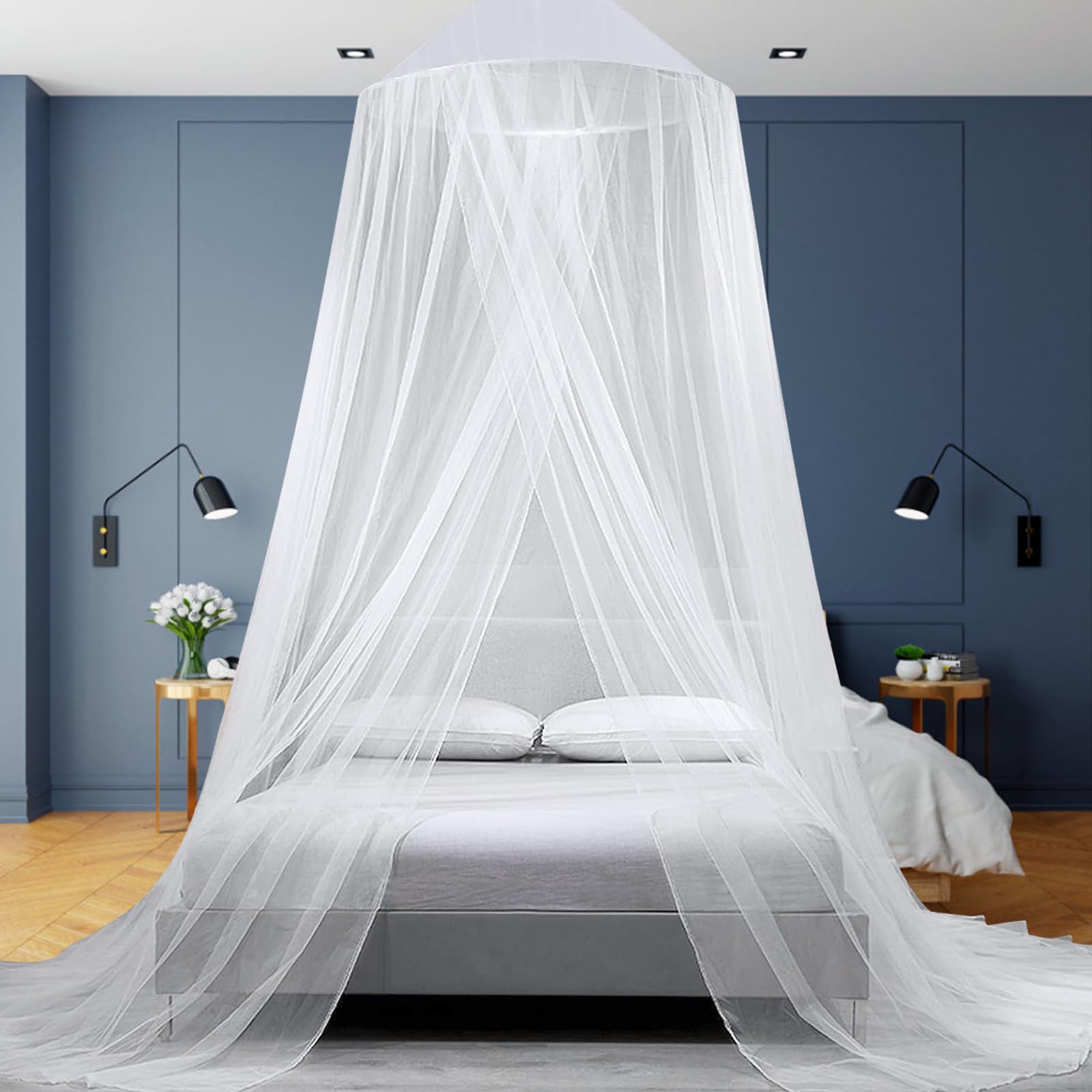 Moustiquaire De Lit Noir, Ciel De Lit Bebe, Grande Moustiquaire Lit Double Mosquito Net Chambre
