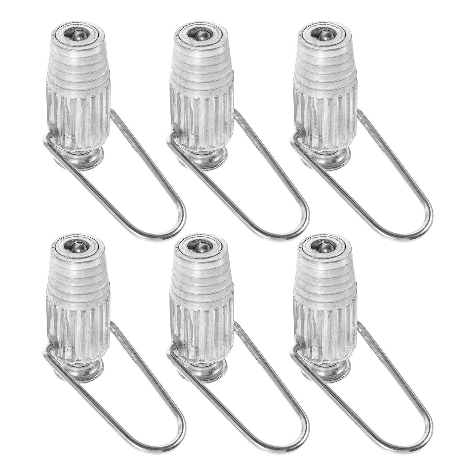Wäscheleinenspanner aus Aluminiumlegierung 6 Stück Metall Seilspanner für Wäscheleine Verstellbar und Wetterfest für Balkon und Terrasse