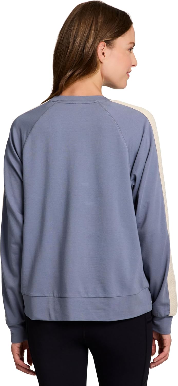 RBX Active Women's Fashion Regular/Cropped Length Lightweight French Terry Pullover Sweatshirt - Image 2