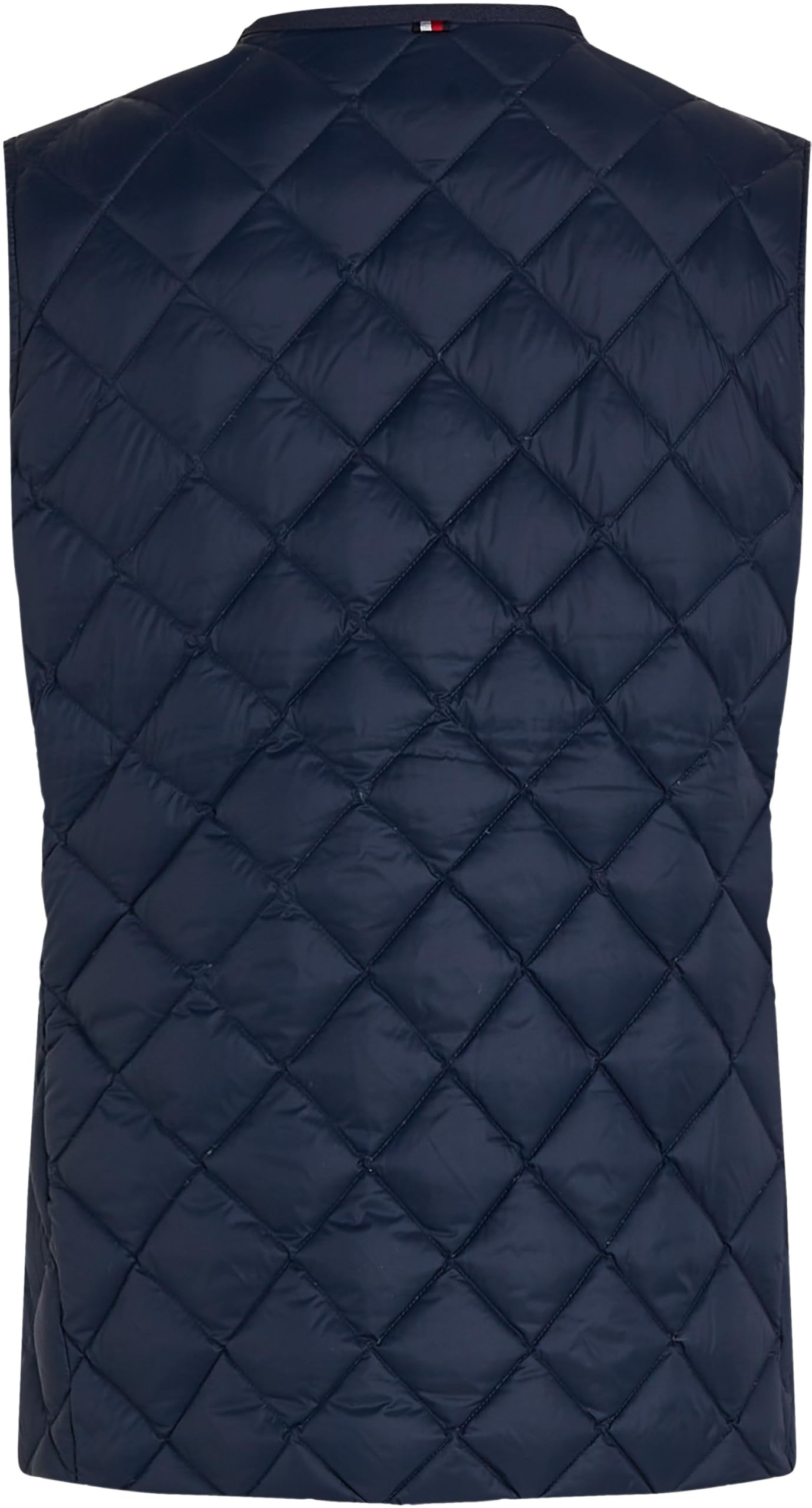 Tommy Hilfiger Damska kurtka bez rękawów pikowana kołnierzyk cienka kamizelka, Niebieski (Dark Night Navy), 3XL
