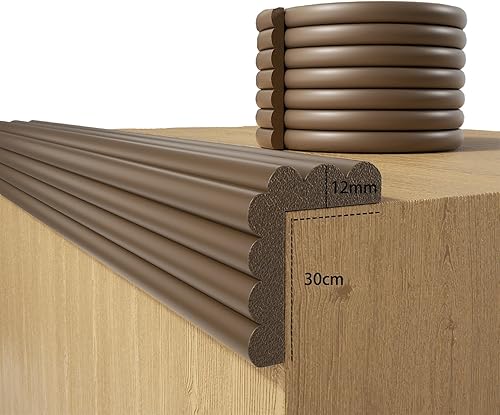 Thinken - Protector de esquina de pared a prueba de bebés, protector de esquina para esquinas, 6.56 pies, protectores de esquinas suaves precintados
