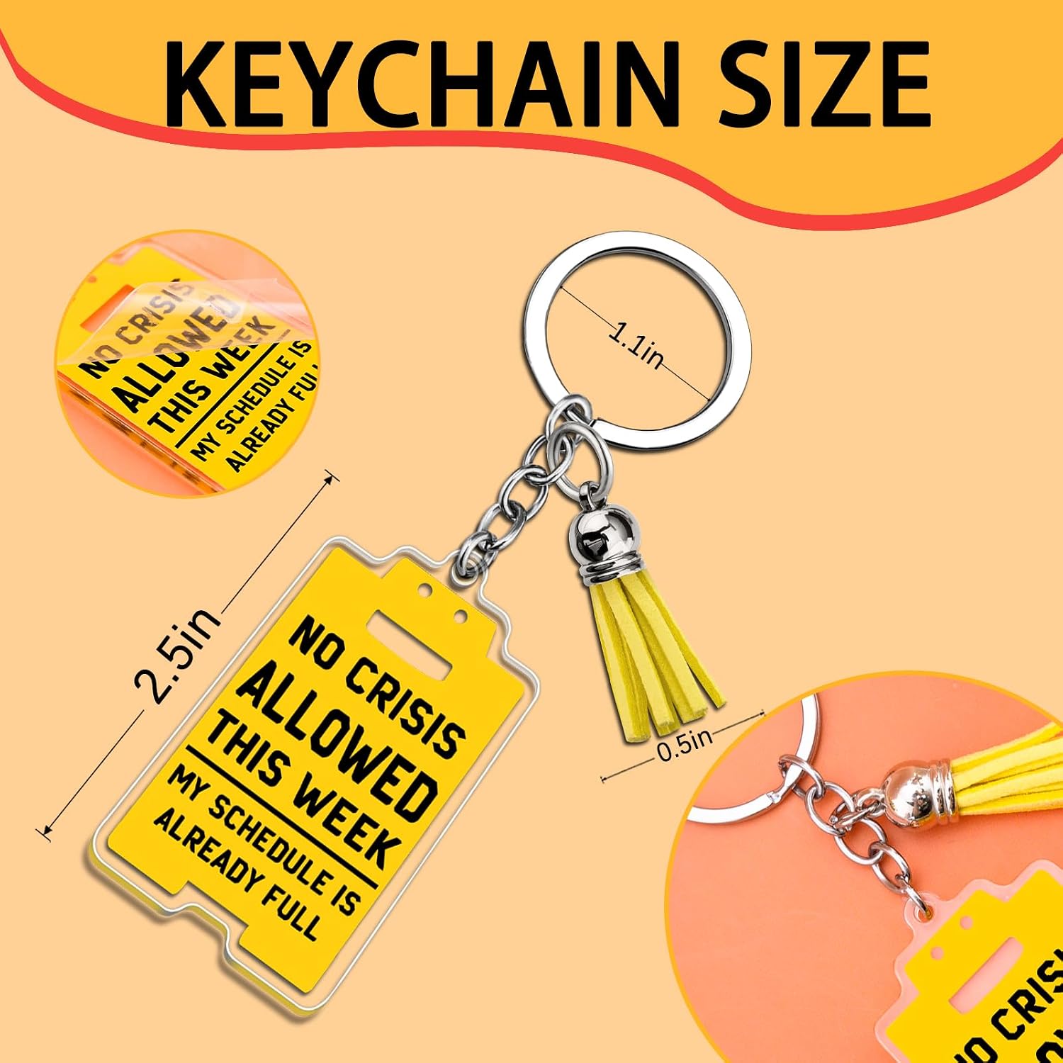 Chaos Coordinator Gifts for Women Work Keychain Funny Office Gifts for Coworkers Administrative Professional Day Gift for Manager Supervisor Boss Funny Office Decor Birthday Christmas Gift