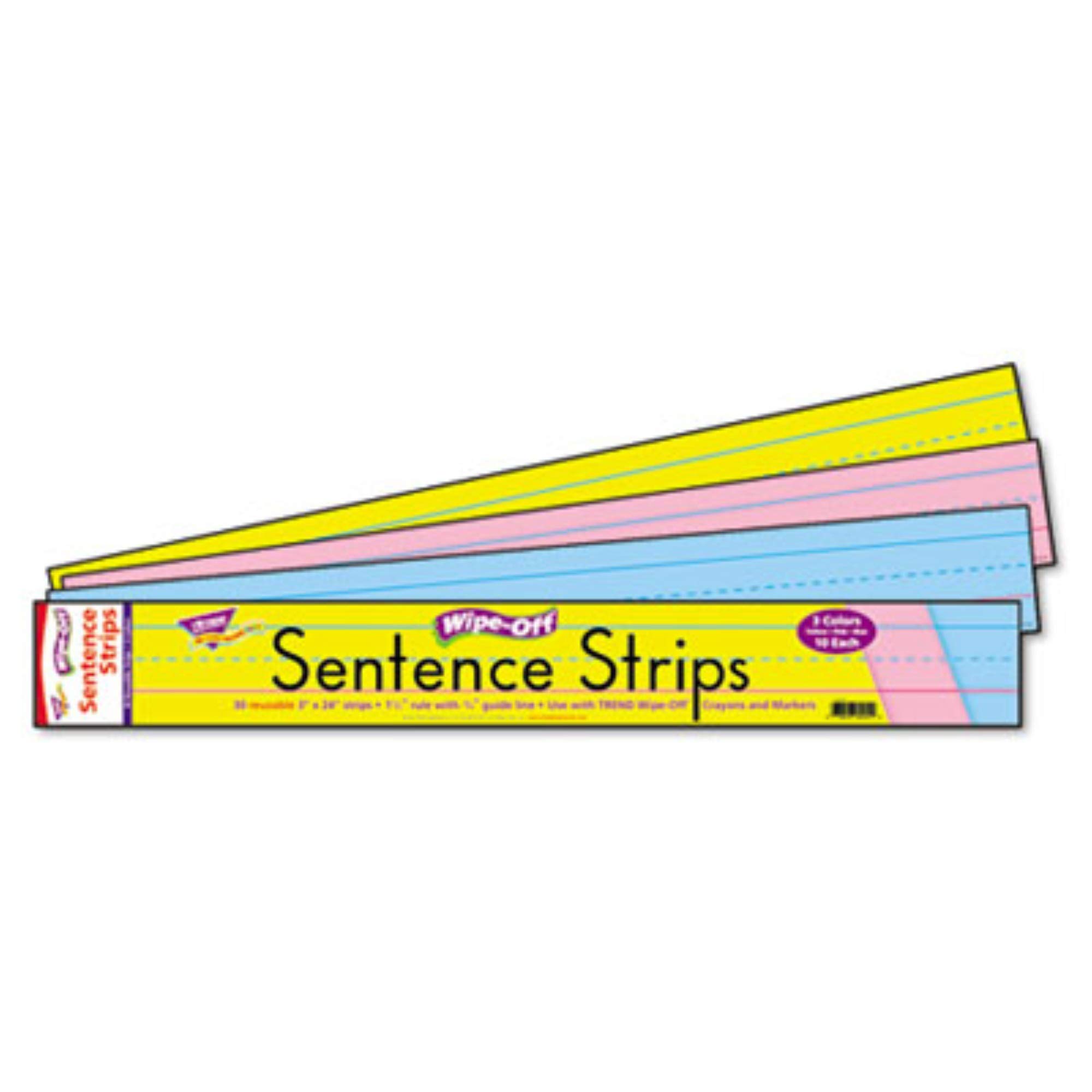 TREND Wipe Off Sentence Strips - Image 2
