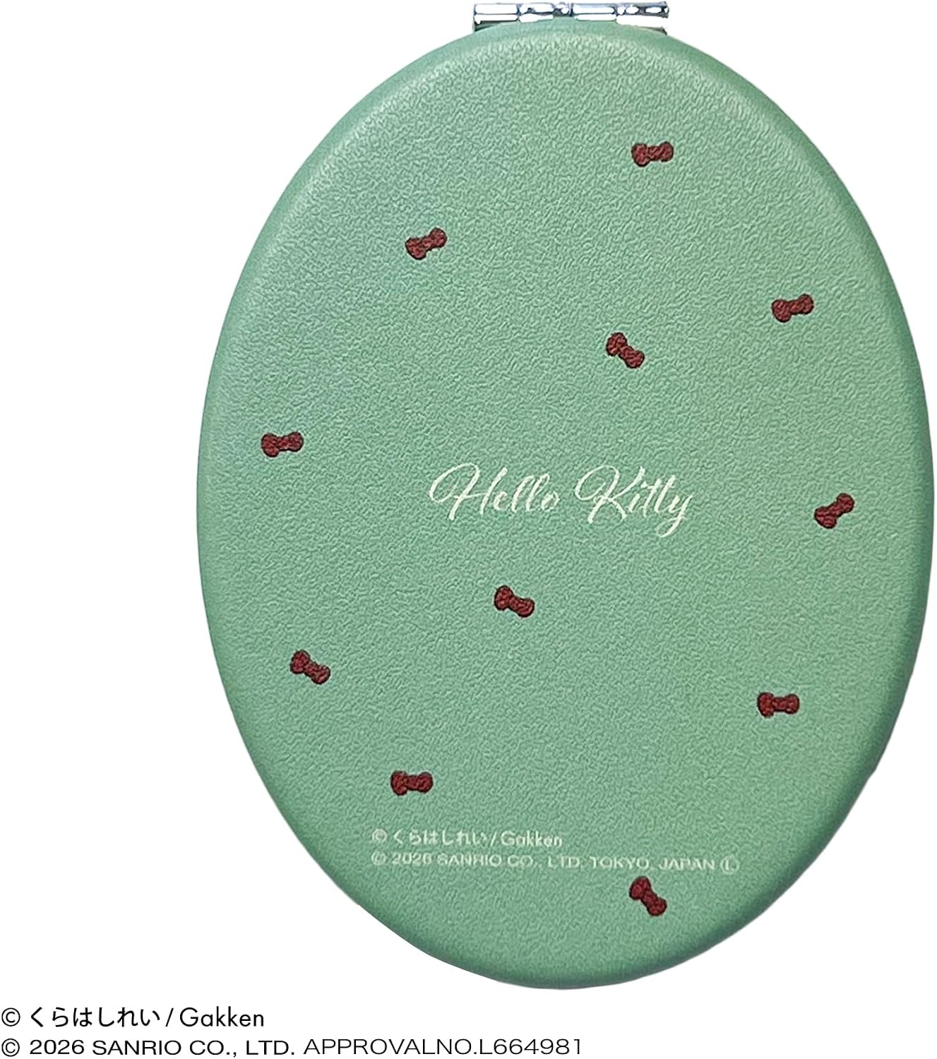 Kara Kiwi x Sanrio Characters Folding Round Mirror KT GRN Hello Kitty Hello Kitty LICKS032 image 2