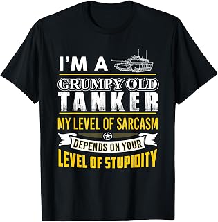 Tanker T-shirt, I'm A Grumpy Old Tanker T-Shirt