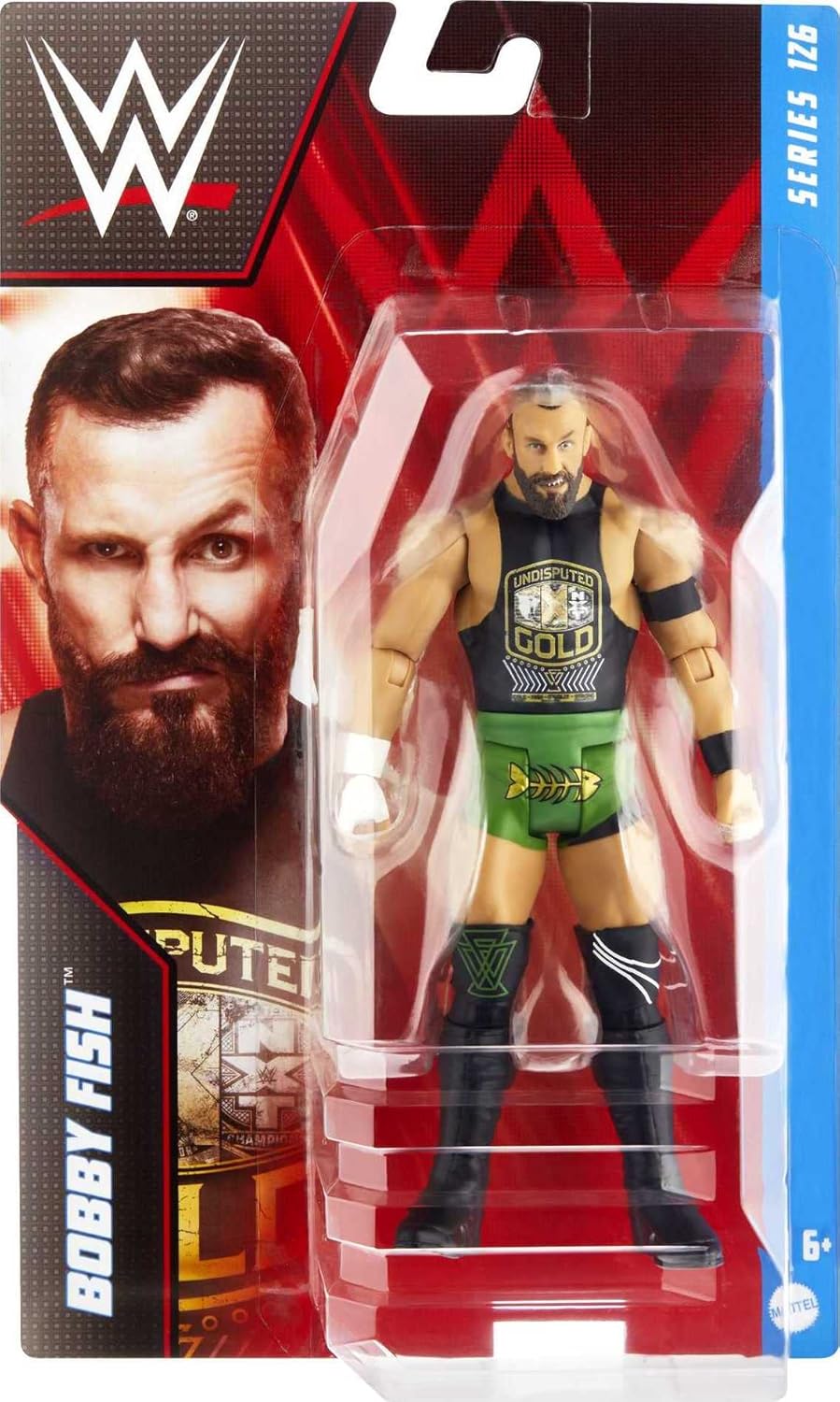 Mattel WWE Basic Action Figure, Bobby Fish, Posable 6-inch Collectible for Ages 6 Years Old & Up