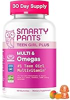 Vista 1 de SmartyPants Gomitas Multivitamínicas para Niñas Adolescentes - Fórmula Mejorada: Omega 3 (DHA/EPA), Vitamina C, D3, B12, Vitamina A, K y Zinc