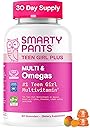 SmartyPants Teen Girl Multivitamin Gummies, Omega 3 (DHA/EPA), Vitamin C, D3, B12, Vitamin A, K & Zinc, Biotin to Support Hair, Skin & Nails, Gluten Free, 60 Count (30 Day Supply)
