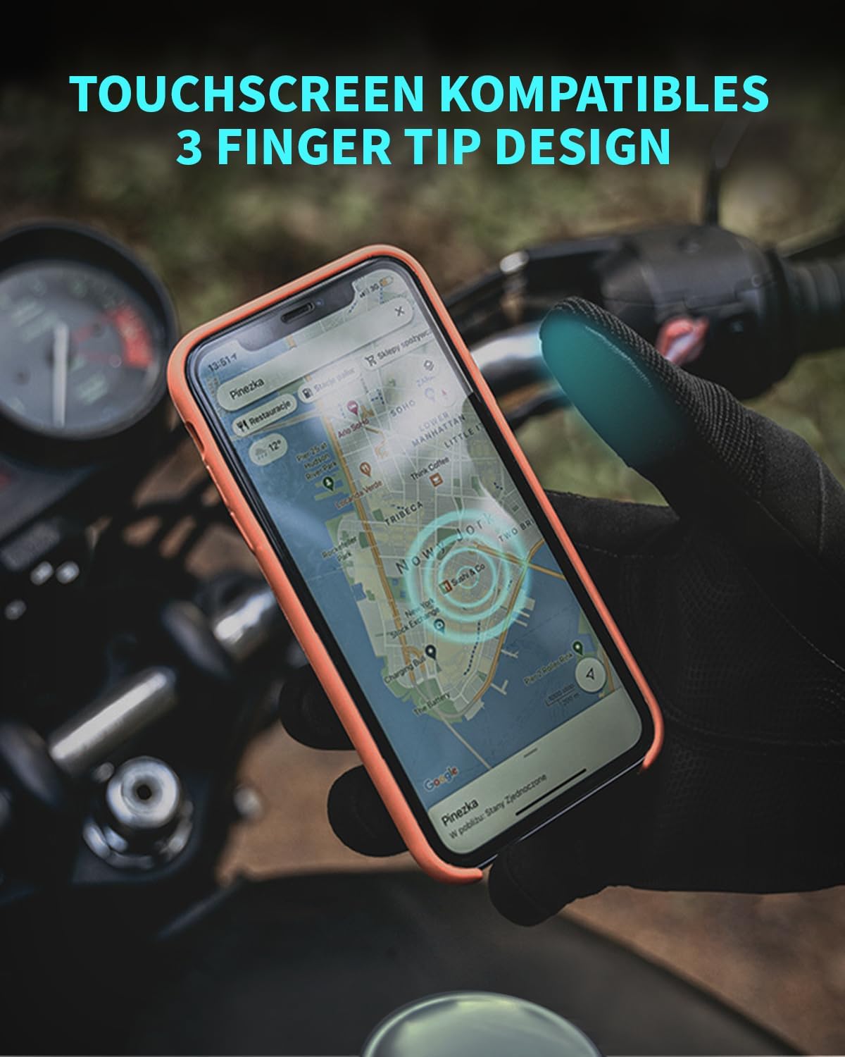 Tactical Gloves for Men, Shooting & Motorcycle Gloves with Hard Shell Knuckle Protection & Leather Palm for Airsoft Motorcycle Cycling Paintball Sports Climbing Training Hunting - Image 4