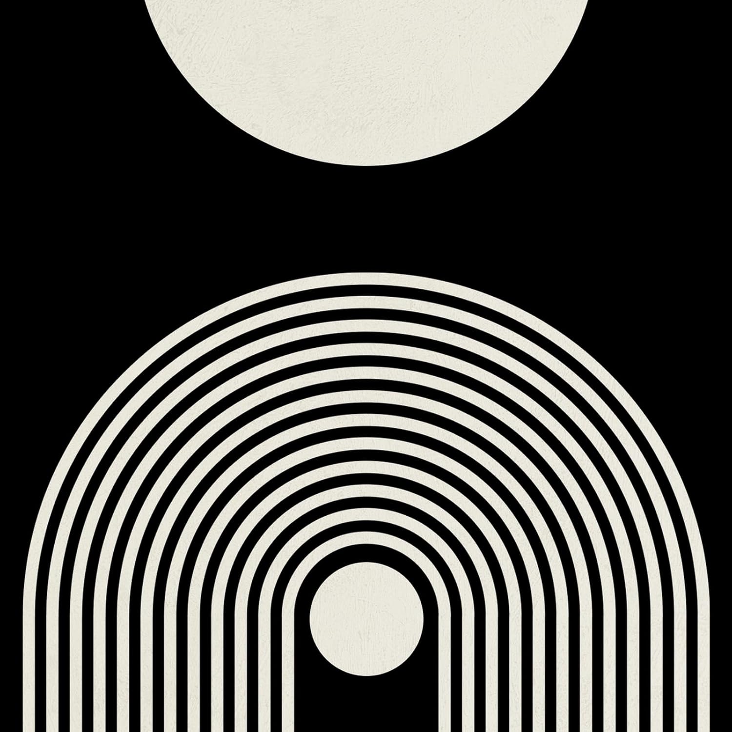 Wood Framed Modern Abstract Canvas Wall Art Sets of 6, Black and White Minimalist Prints, Bohemian Geometric Decor Painting for Living Room, Bedroom, Hallway and Office 11x14 Inch