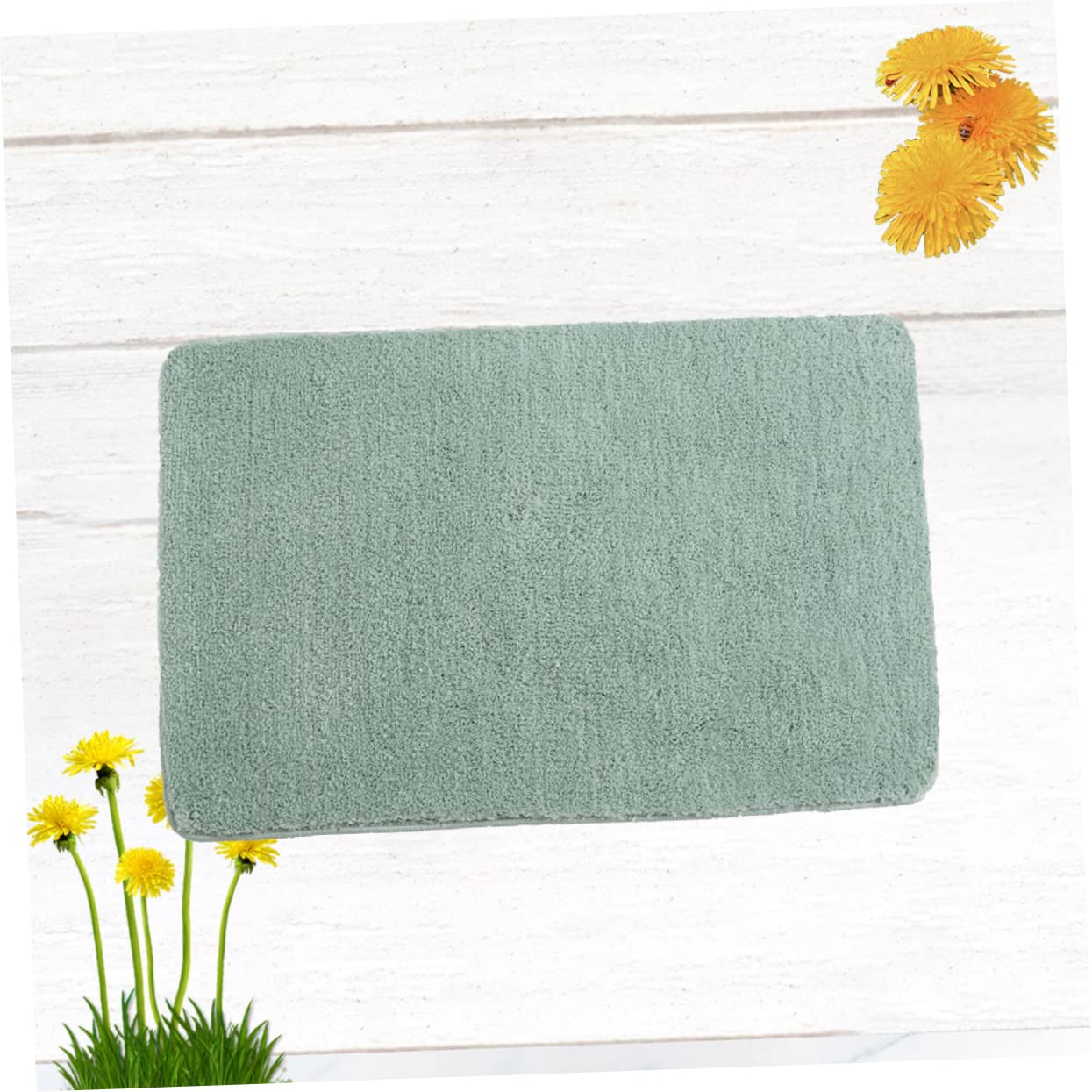 TOPBATHY Tappetino Antiscivolo Per Camera Da Letto Tappeto Assorbente Acqua Tappeto Morbido Verde Per Soggiorno Realizzato in Materiale Resistente Facile Da Pulire