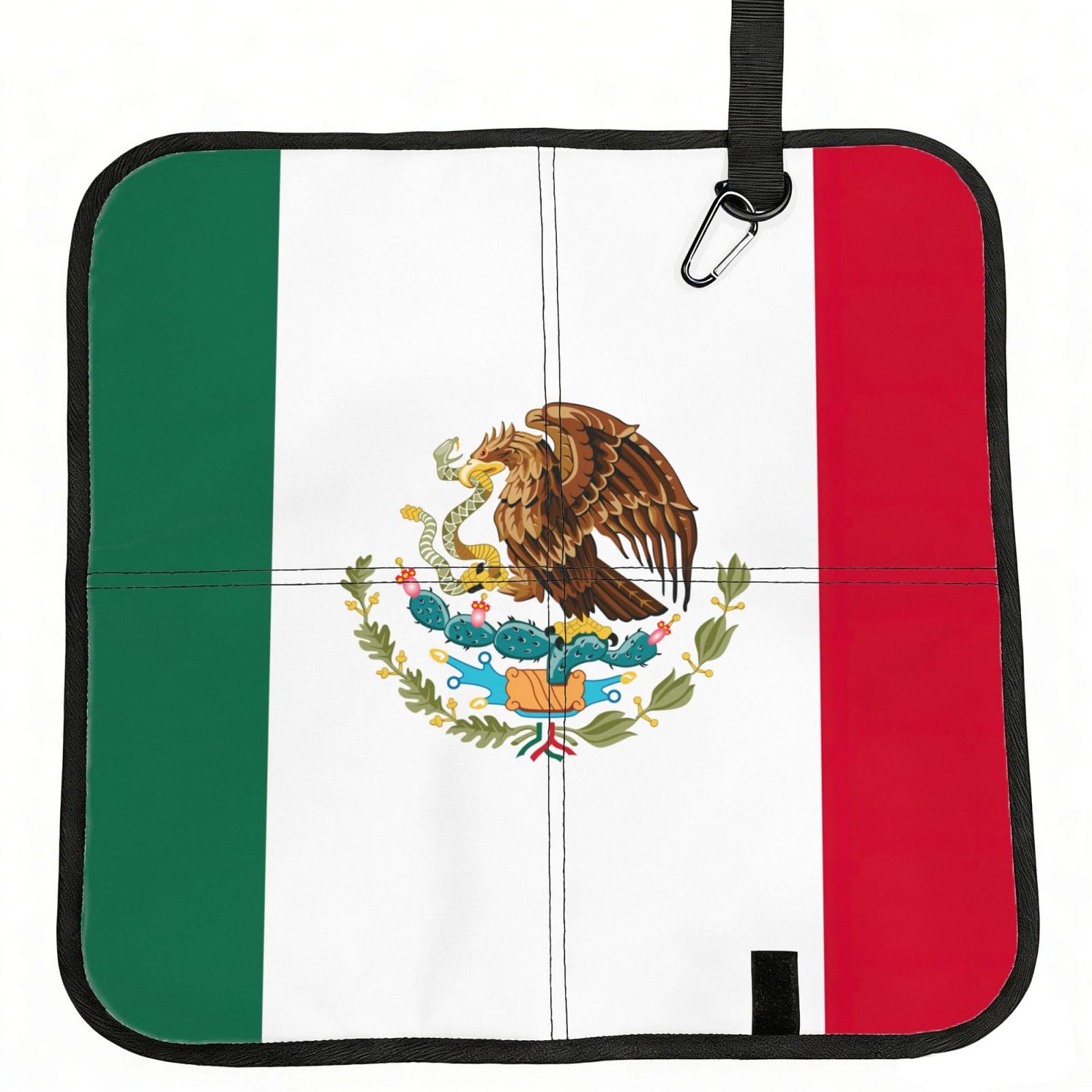 PPHGUT Flag Of Mexico Print Foldable Seat Cushion Waterproof Portable Chair Pad Travel Outdoor Picnic Camping