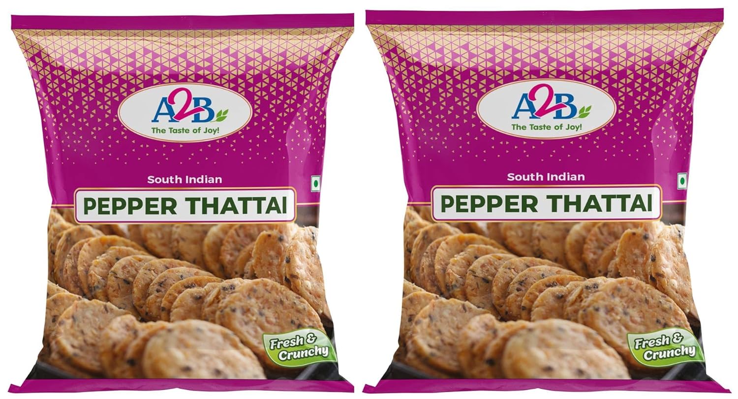 A2B Snacks Pepper Thattai, 200g Amazon.in Grocery & Gourmet Foods