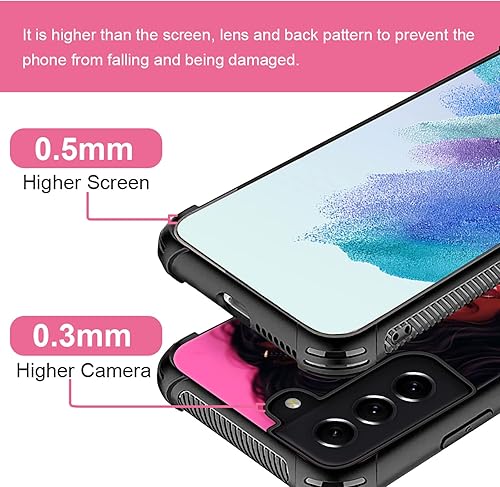 Miniatura 3 de Goodsprout Funda compatible con Samsung Galaxy S22, parte trasera de piruleta con diseño de niña negra y silicona suave TPU para prevención de