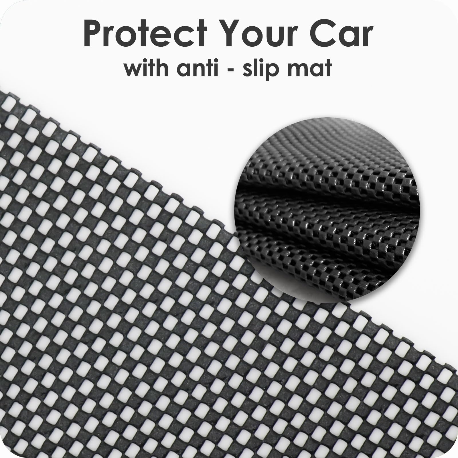 BOYUJK Borsa da Tetto Auto 15 Cubi/425 L, Borsa da Tetto Auto Impermeabile Senza Portapacchi, Box da Tetto Auto con Tappetino Antiscivolo e 6 Cinghie Pesanti, Borsa da Tetto Morbida Pieghevole per Au