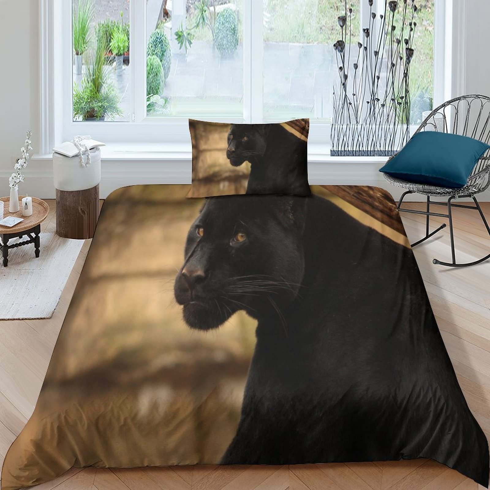 Ensemble de couette Black Panther 3D pour relooker une chambre de fille ou garçon