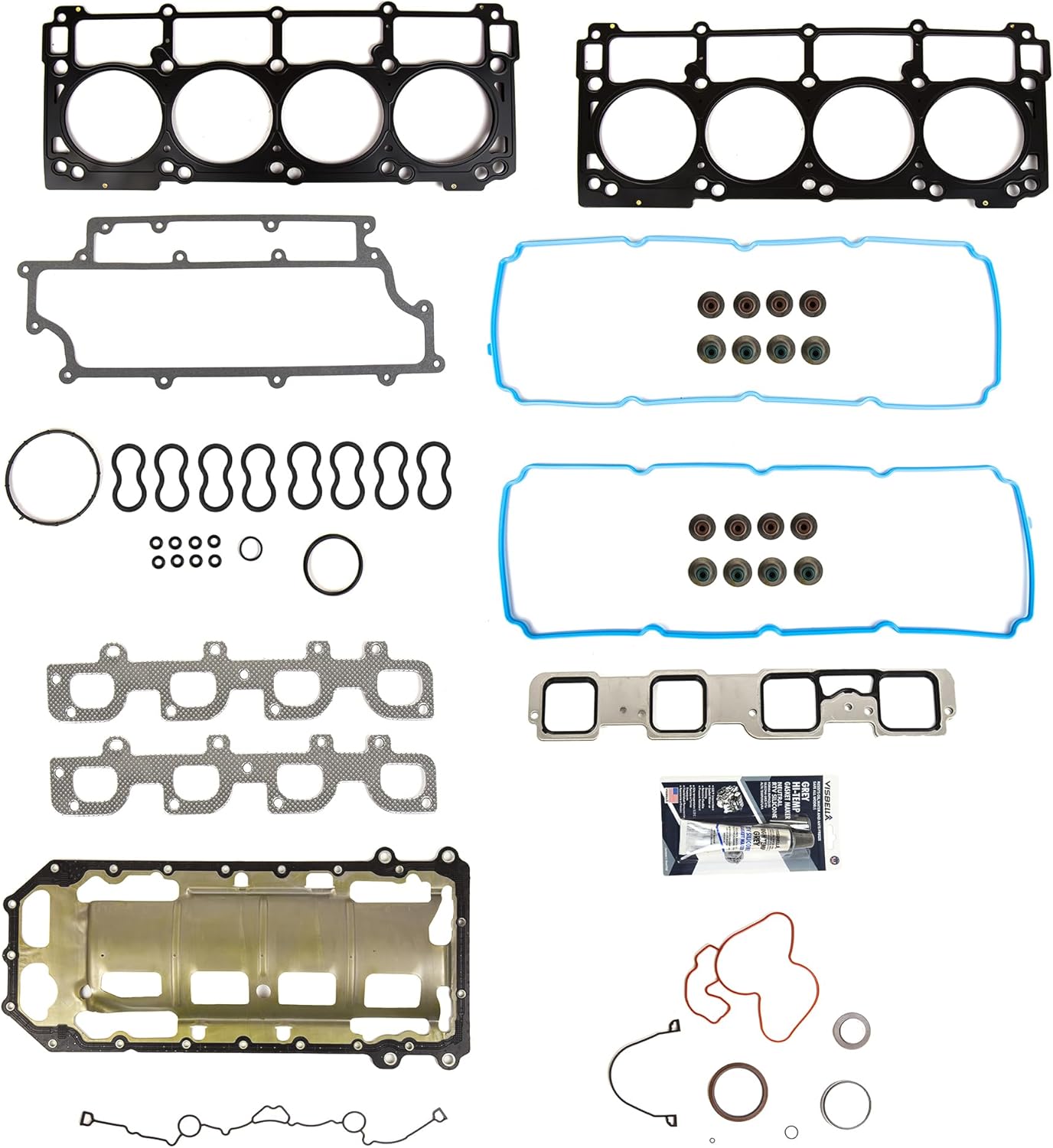DG-0664387351 Full Gasket Set Compatible With/Replacement For 2005-2010 Chrysler 300 Dodge Charger Magnum 6.1L V8