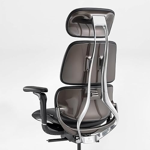 Miniatura 3 de EUREKA ERGONOMIC Silla de oficina ejecutiva, silla de oficina de respaldo alto con soporte lumbar, silla de escritorio ejecutiva de cuero de