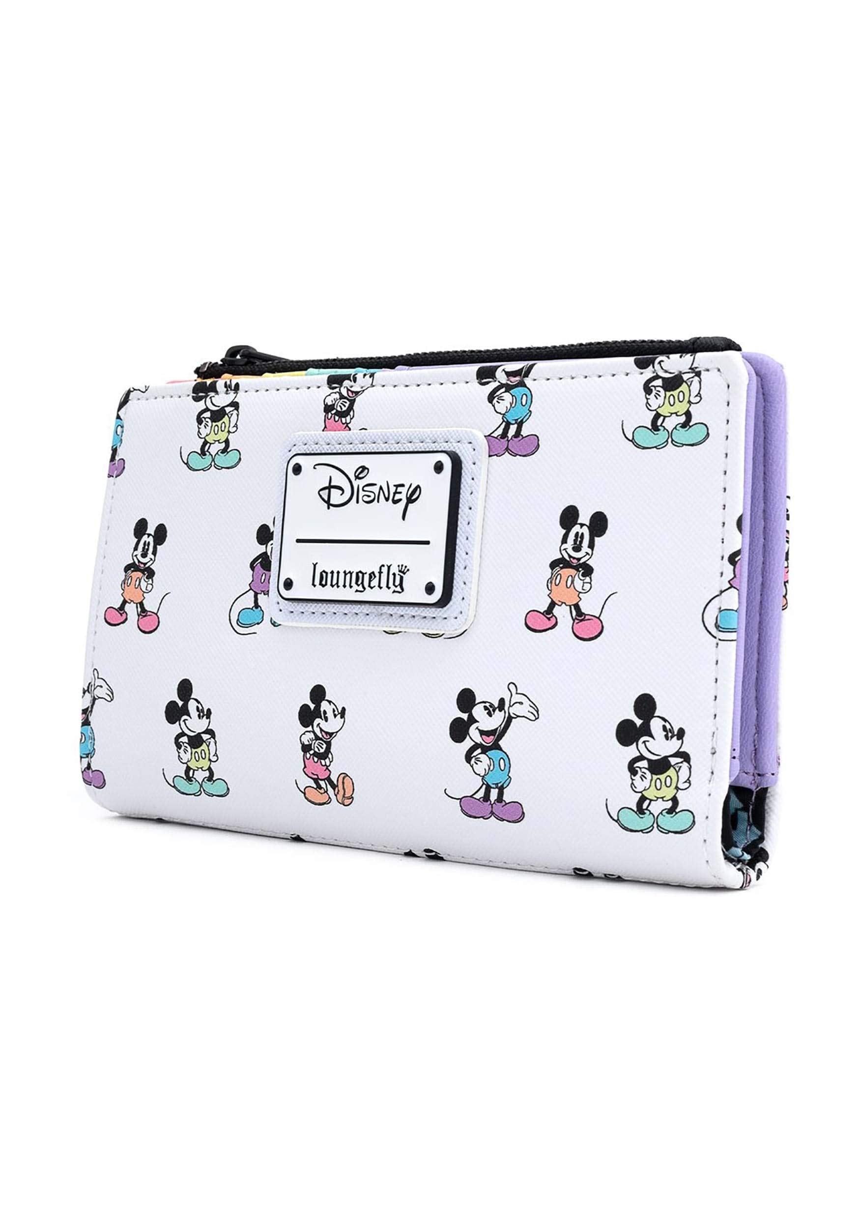 Loungefly x Disney Mickey Mouse Pastel All-Over Print Poses Wallet