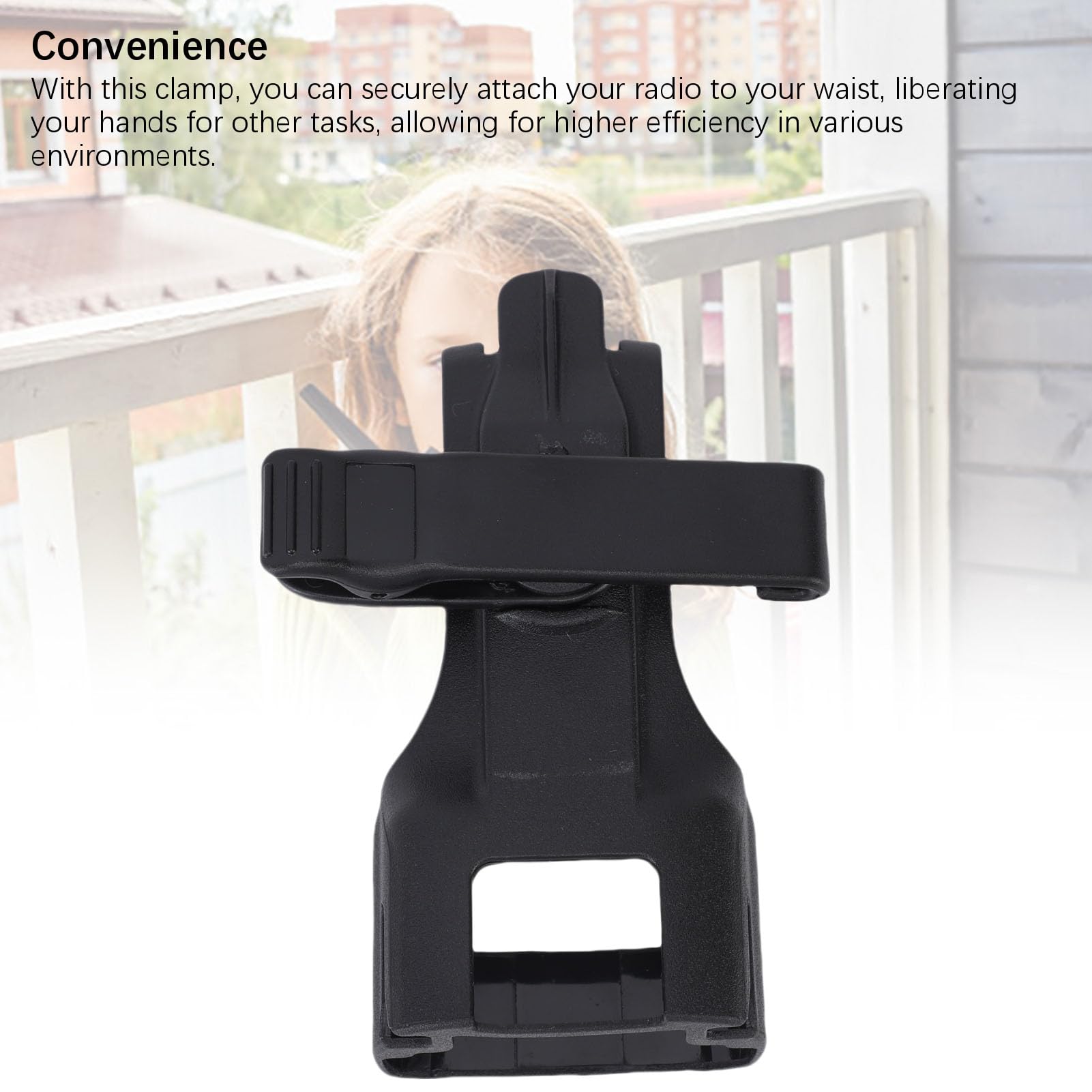 VBESTLIFE Clip de Fixation de Ceinture à Pince Arrière, pour Radios 2 Voies RMM2050 RMU2040 RMU2043 RMU2080 RMU2080D RMV2080, pour Le Personnel de sécurité des Pompiers