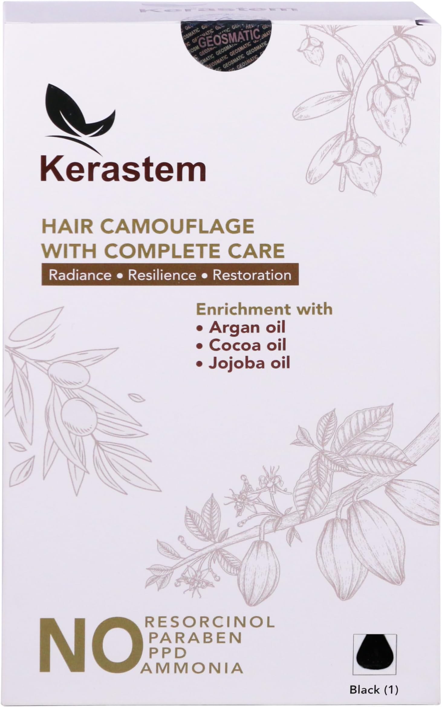 Kerastem Hair Color Black No.1