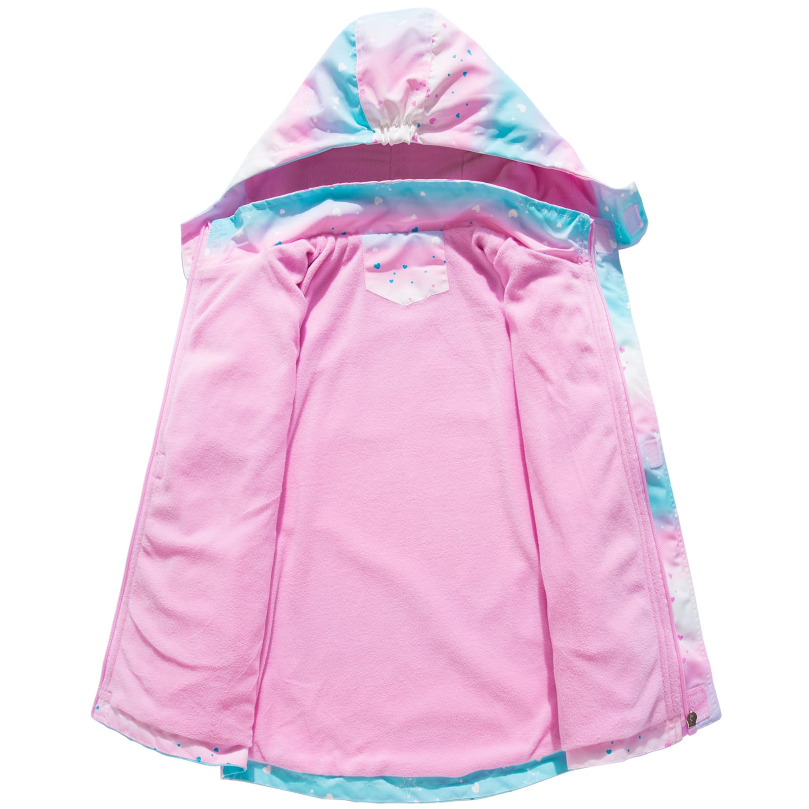Kurtka softshell dla chłopców i dziewcząt z podszewką z polaru Kurtka przejściowa z nadrukiem Kurtka outdoorowa Ciepła wiatroszczelna Oddychająca Wiosna Jesień