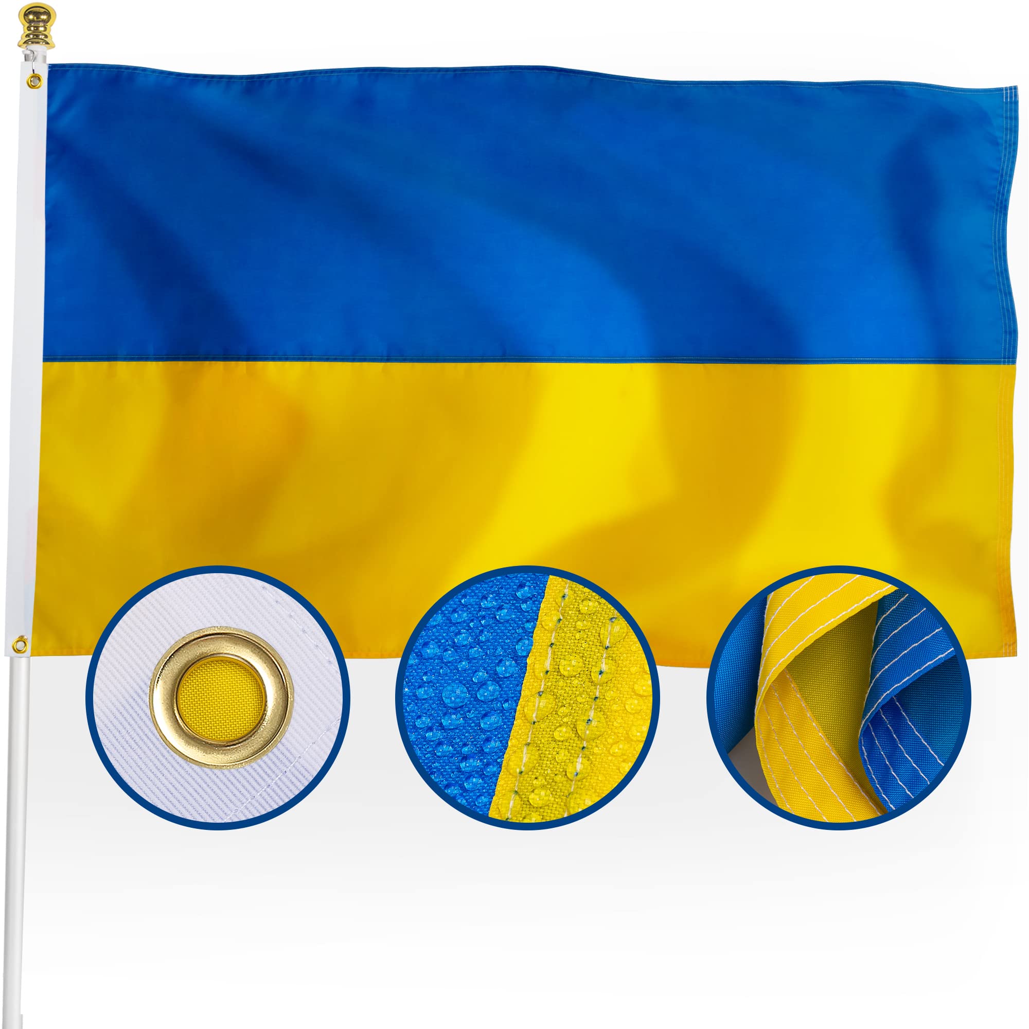 Bandeira Americana Premium 1,5x2,3m - Super Resistente Para Exterior Com Estrelas Bordadas