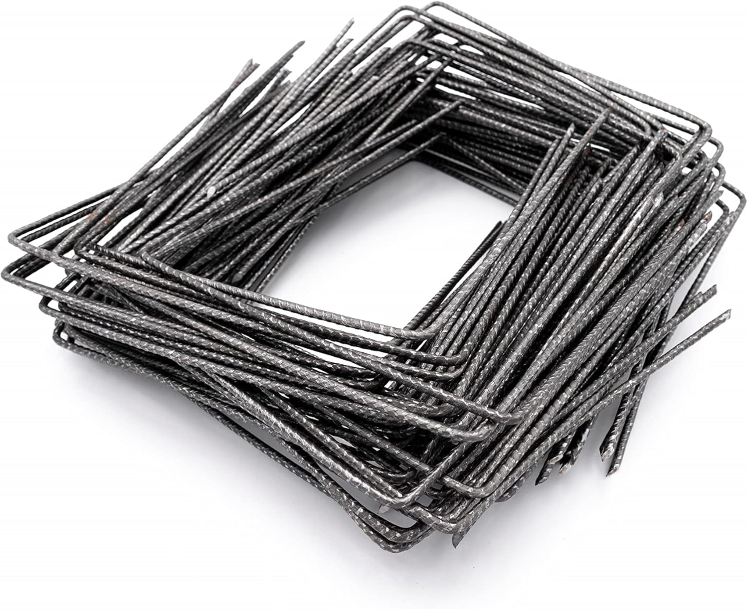 Lot de 100 Agrafes de Fixation pour Toiles de Paillage 20x20x20 cm - Épaisseur 4 mm - Acier Anti-Rouille - Embouts Biseautés - Fixation Solide et Utilisation Polyvalente - Marque Française