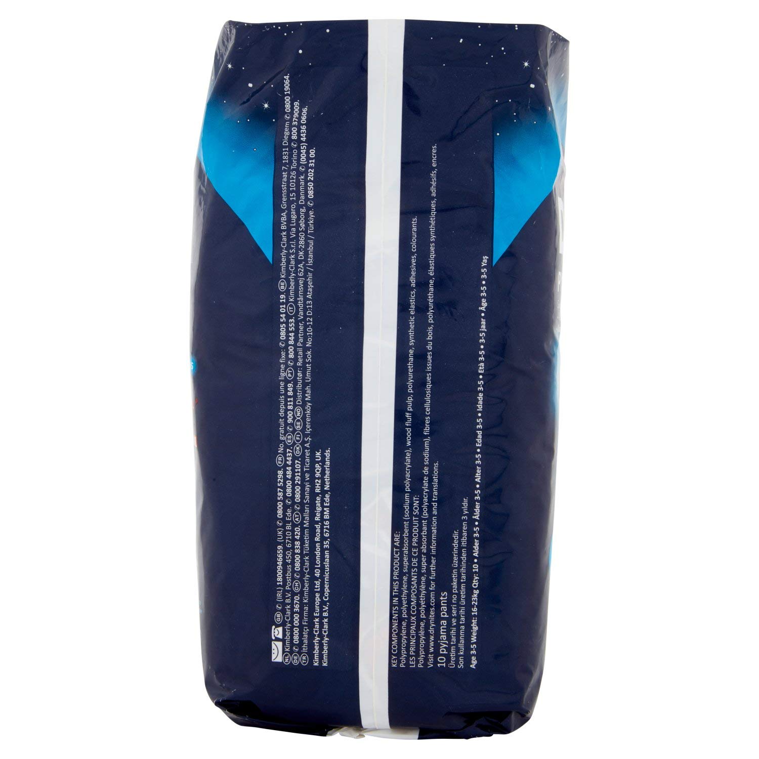 huggies DryNites Petit garçon 3/5 ans (13/16 kg) Lot de 10