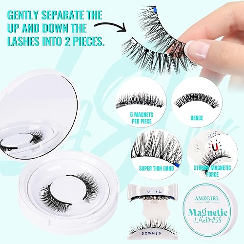 Miniatura 2 de ALASH - Kit de pestañas en racimo con 5 pares de racimos de pestañas onduladas, unión y sello de pestañas, pinzas doradas en casa, kits de