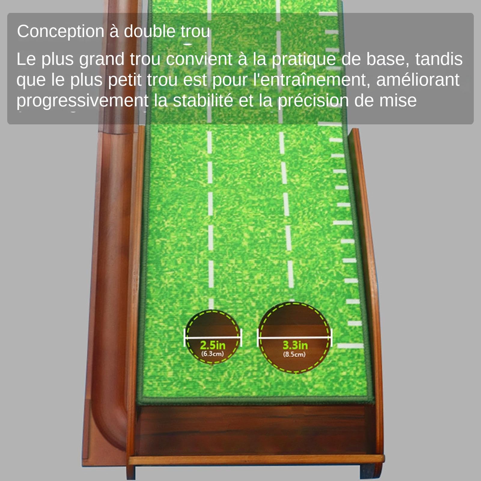 Alfombra De Putting Interior Ayuda de Entrenamiento de Golf Antideslizante