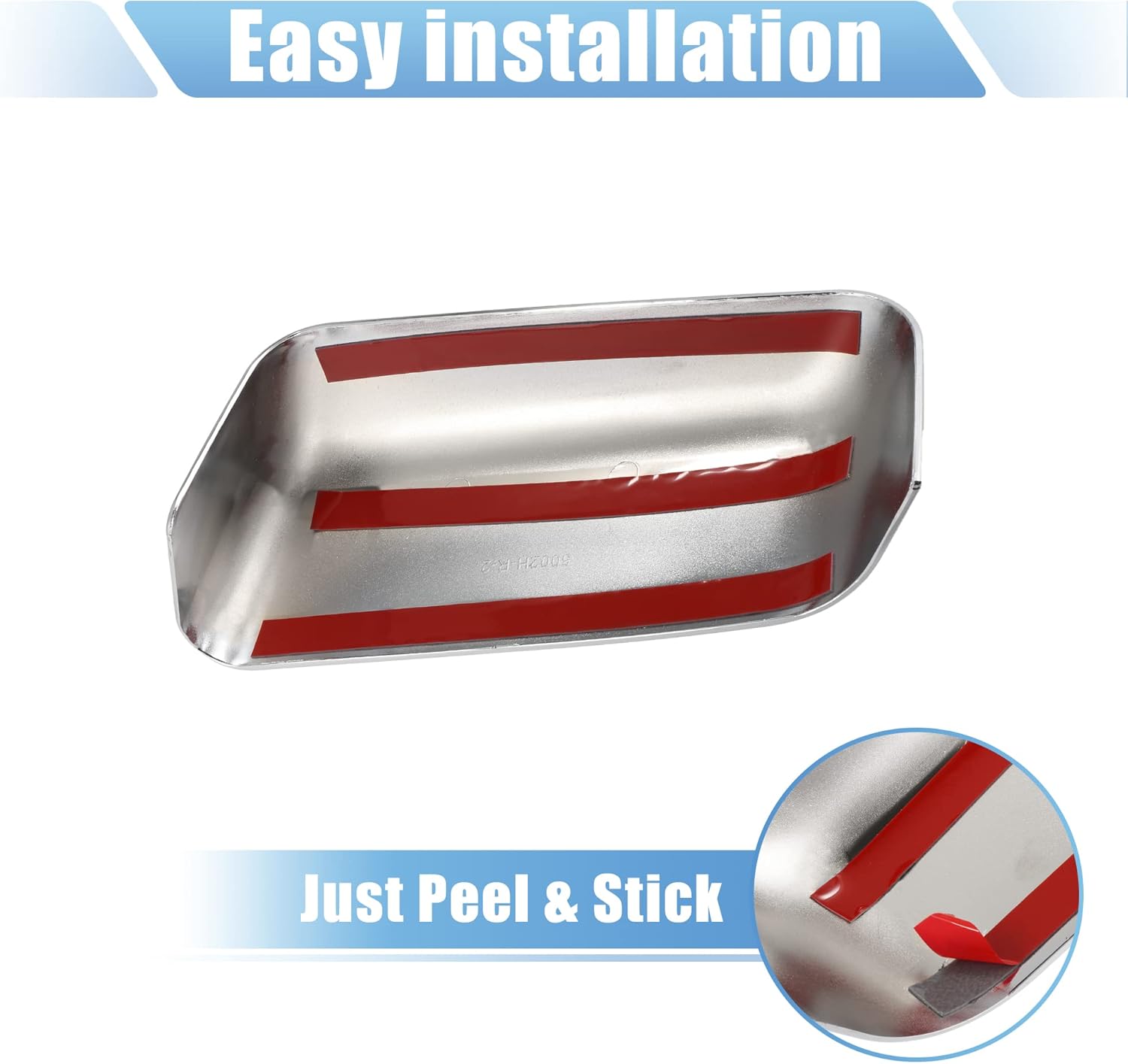 X AUTOHAUX Pair Car Exterior Chrome Plated Power Top Half Mirror Cover Cap for Ford F-150 FX4 XLT 2004-2008