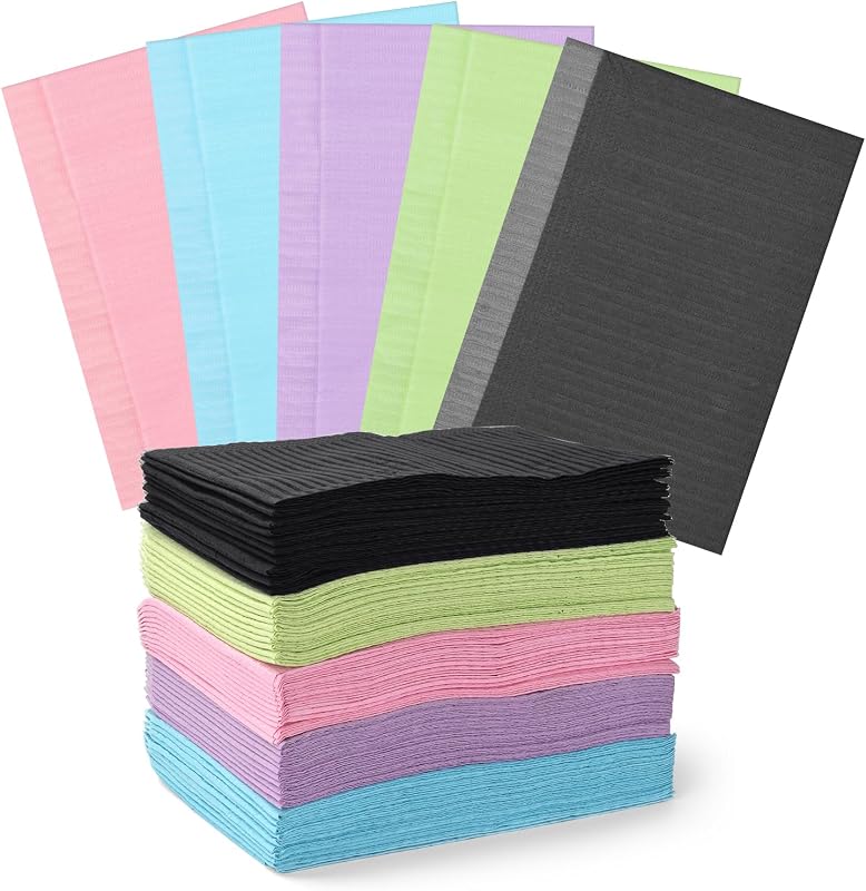 JimKing Toalhas descartáveis retangulares de papel, 3 camadas, impermeáveis, 33,02 x 45,72 cm, pacote com 50