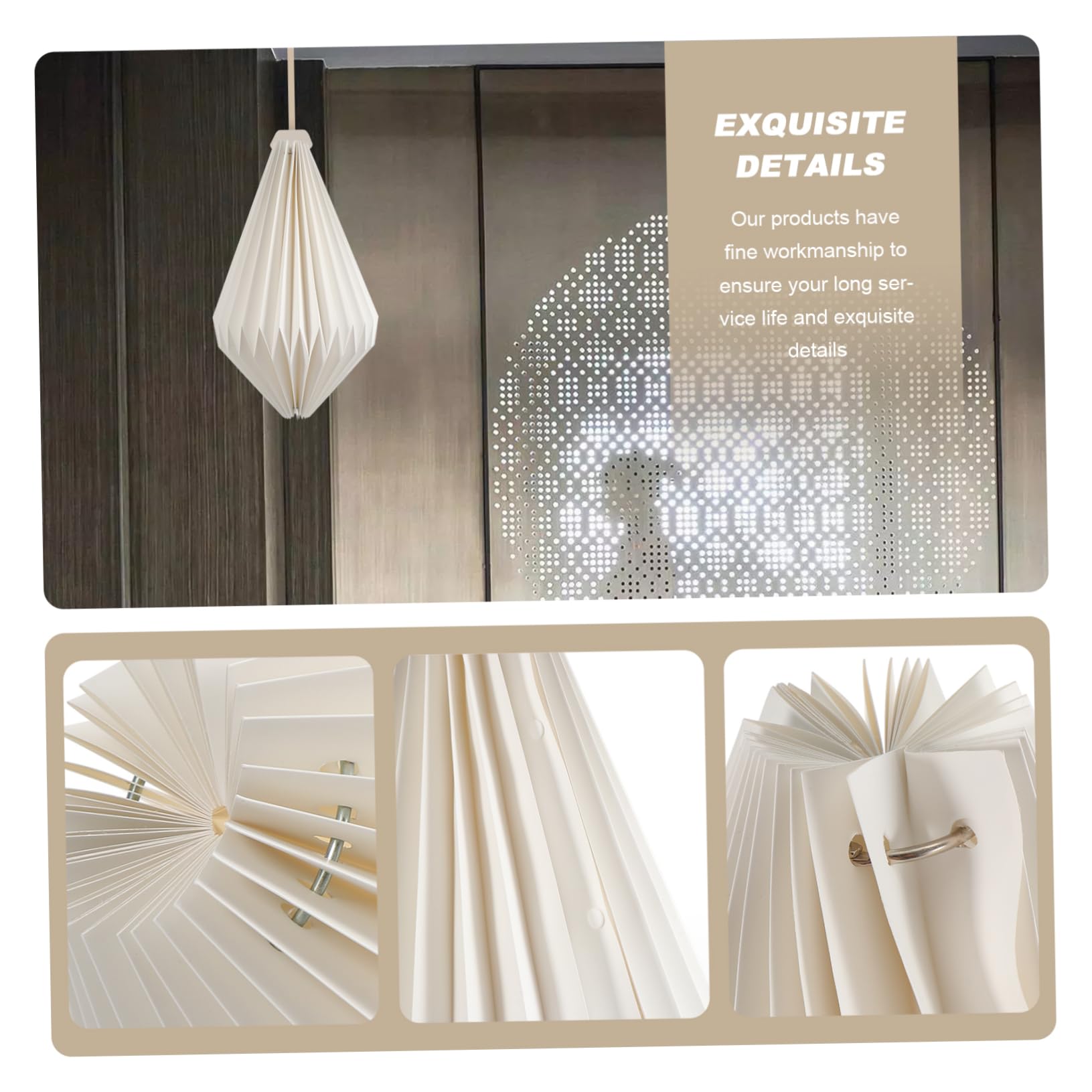 FRCOLOR 2pezzi Paralume Origami Copertura Luminoso Per Lampade Stile Semplice e Creativo Per Camera Da Letto e Ambienti Accoglienti
