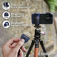 Vista 5 de Freewell Versátil Bluetooth Smartphone Selfie Grip con ARCA estándar, soporte de zapata fría para iPhone, teléfono celular Samsung