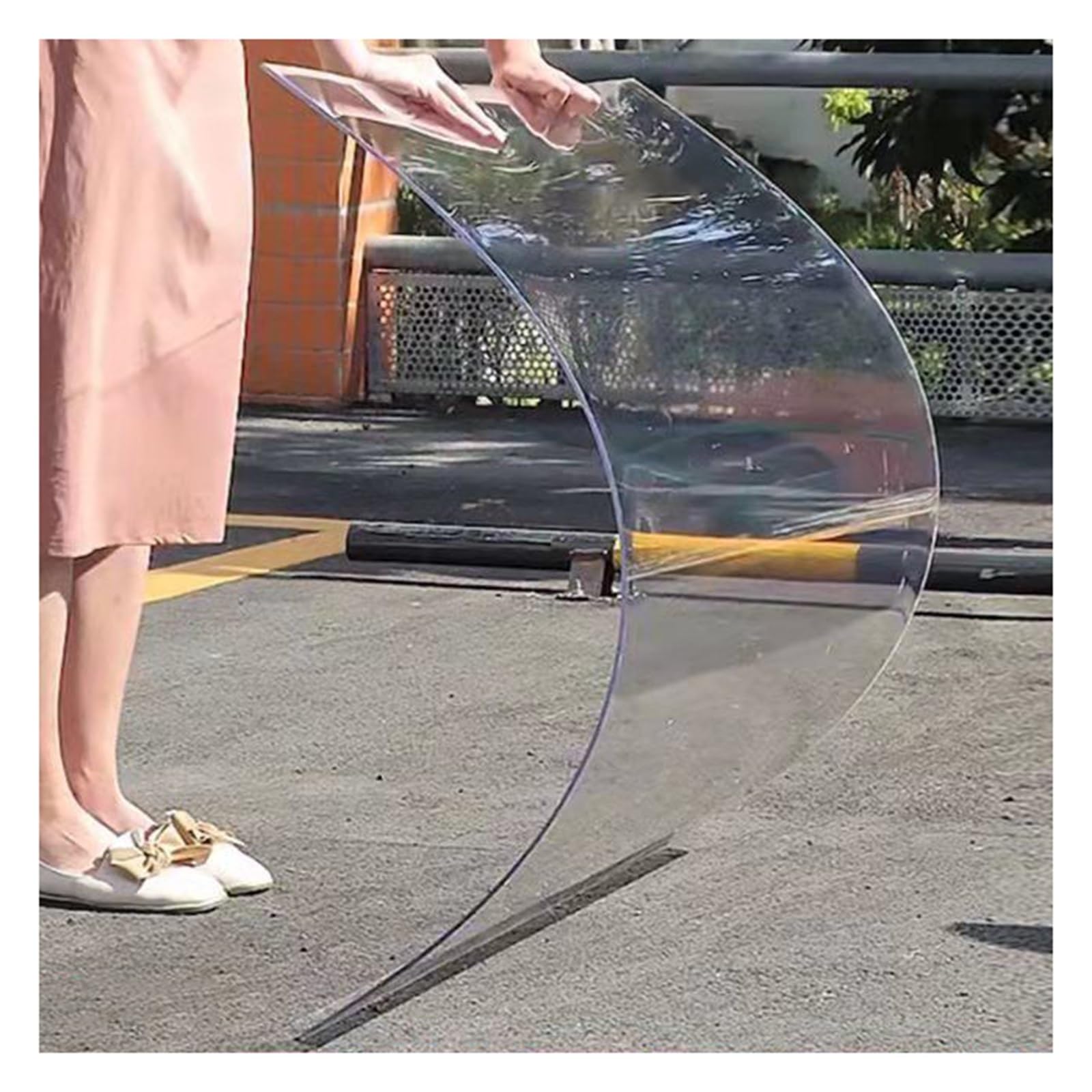 Panneau d'abri de jardin anti-UV en acrylique souple et transparent de 1 mm