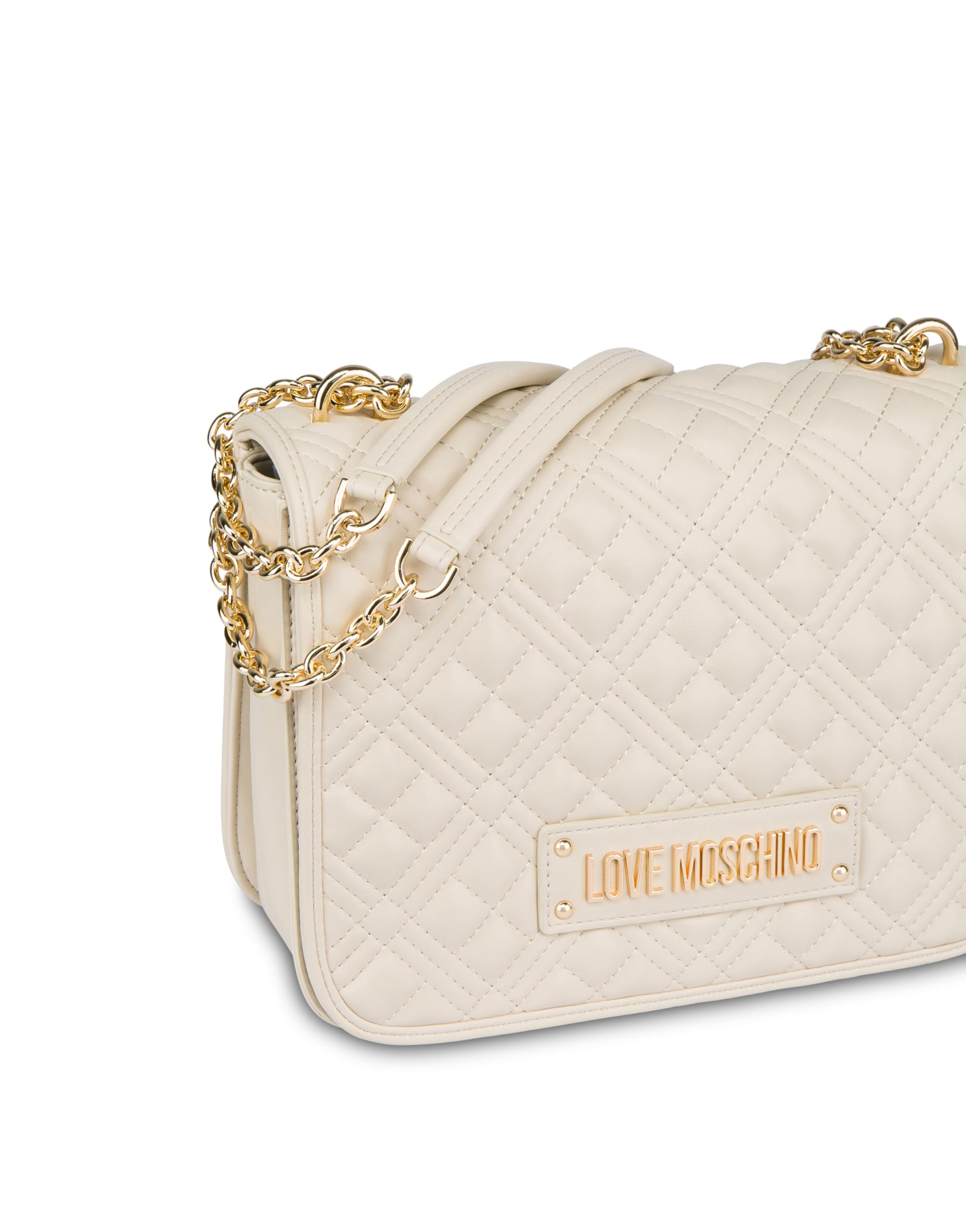 Love Moschino BORSA QUILTED PU AVORIO