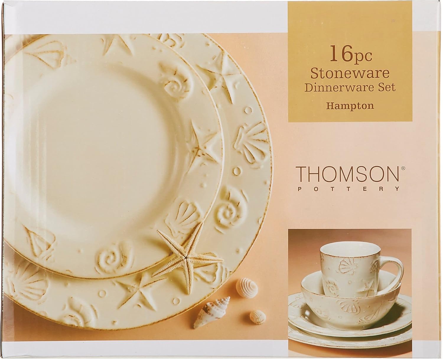 Hampton 16 PC DINNERWARE SET Service for 4 Dinnerware Set