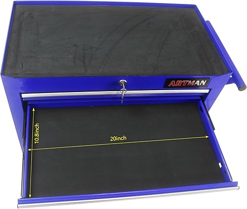 Miniatura 7 de Caja de herramientas con ruedas de 7 cajones con ruedas, carrito de herramientas multifuncional, gabinete de almacenamiento de herramientas