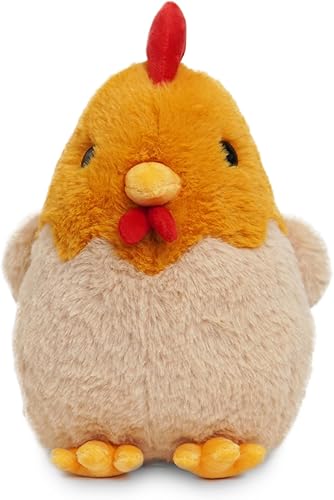 Miniatura 3 de Avocatt Brown Chicken Plushie Toy - 10 Inches Stuffed Animal Plush - Plushy Squishy Stuffy Rooster with Soft Fabric and Stuffing Stuffie Hen - Cute