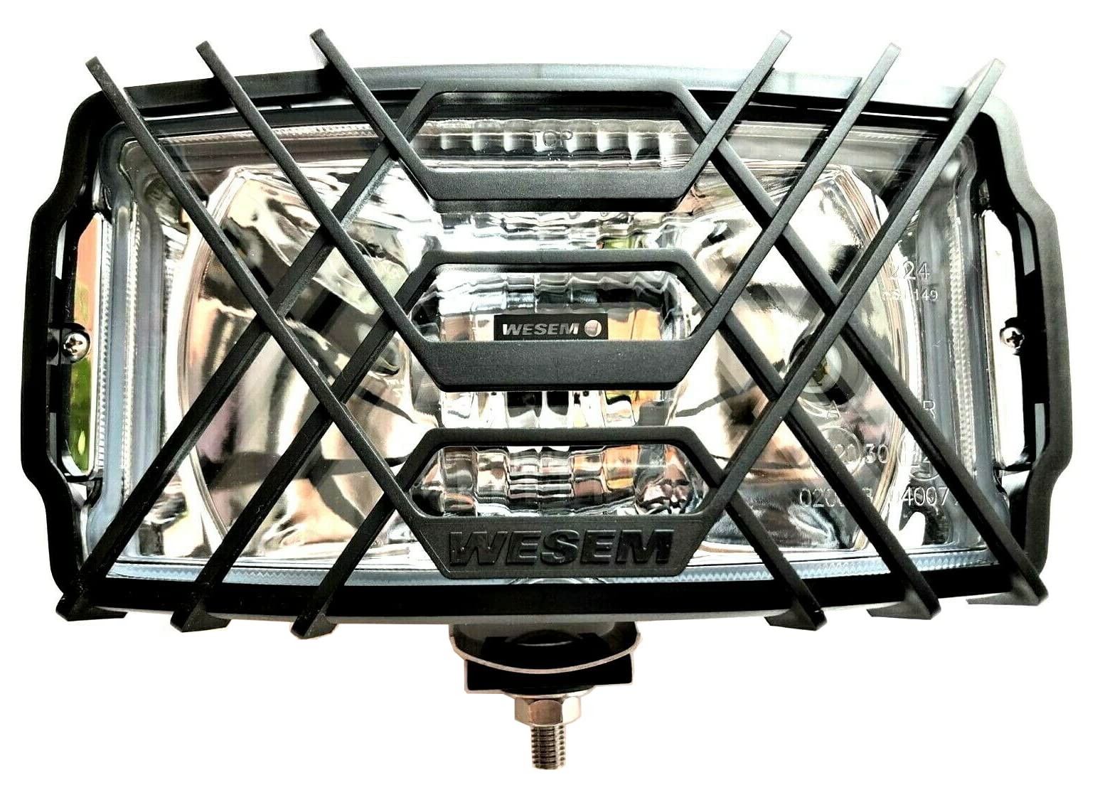 2 Faros Coche Halógenos H3 Cromados, 12 V, 24 V, con Bombillas de 12 V
