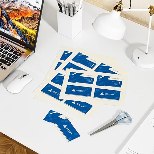 Miniatura 7 de CreGear 25 hojas de cartulina color crema de 8.5 x 11 pulgadas, papel de cartulina grueso, papel de impresora de cartulina de 92 libras8.82 ozm,