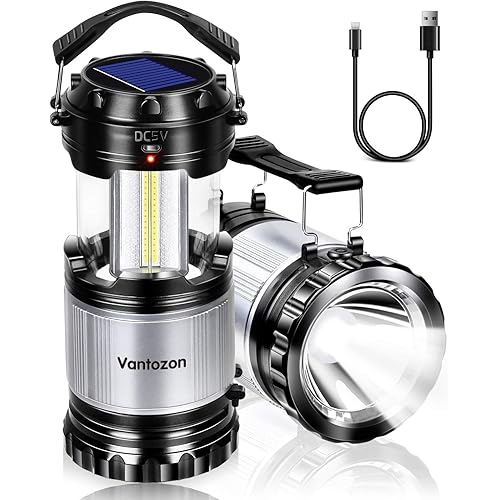 6位：Vantozon USB充電式 ソーラー充電式 LEDランタン BF-626（画像は『Amazon.co.jp』から引用）