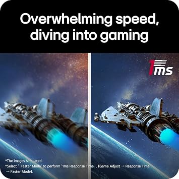 LG UltraGear G8 27G810A-B Gaming Monitor | 4K UHD IPS 27 Inch, Black | 180Hz | 360Hz Dual-Mode, 1ms GtG, G-SYNC Compatible & FreeSync Premium, DisplayHDR 400, HDMI 2.1, DP1.4(DSC)